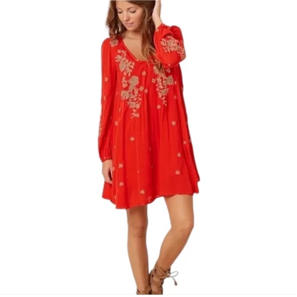 Free People Sweet Tennessee Embroidered Mini Dress NWT! - Picture 5 of 7